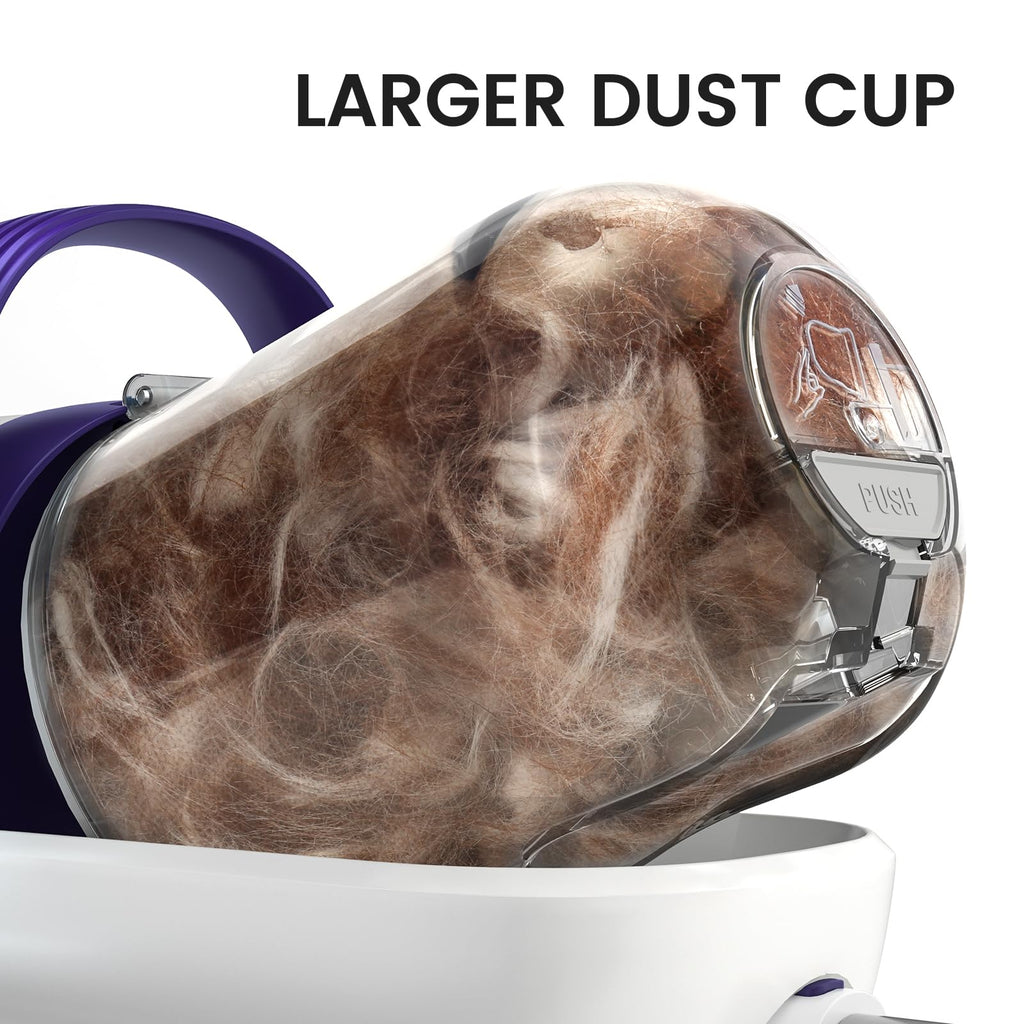 oneisall Dog Grooming Vacuum, Pet Grooming Vacuum with Clipper Nail Grinder, 1.5L Dust Cup Dog deshedding Vacuum Brush with 7 Pet Grooming Tools for Shedding Pet Hair, Home Cleaning(Blue)