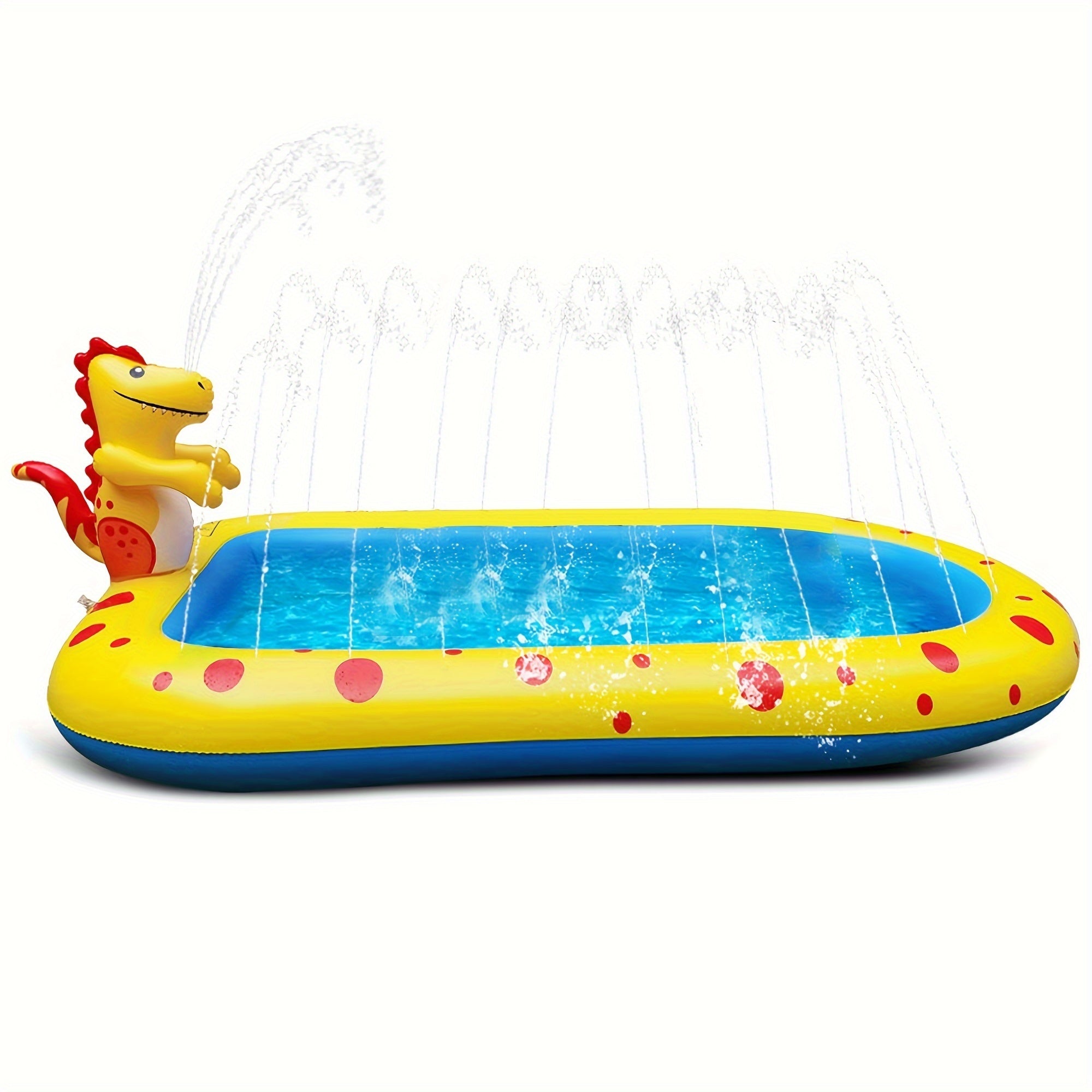 Dinosaur Water Spray Pool For Kids Pet Play Mat Water Play Toy Shark Pool